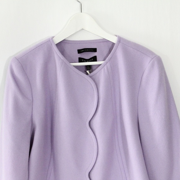 Talbots Wool Jacket sz 14W Woman Plus Size Blazer NEW classic style Fall - Picture 9 of 10